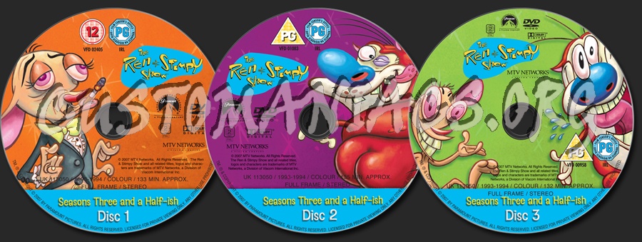 The Ren & Stimpy Show Season 3 and a Half-ish dvd label