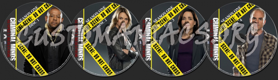 Criminal Minds Suspect Behavior Season One dvd label