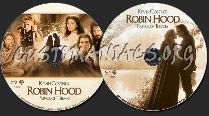 Robin Hood: Prince of Thieves blu-ray label