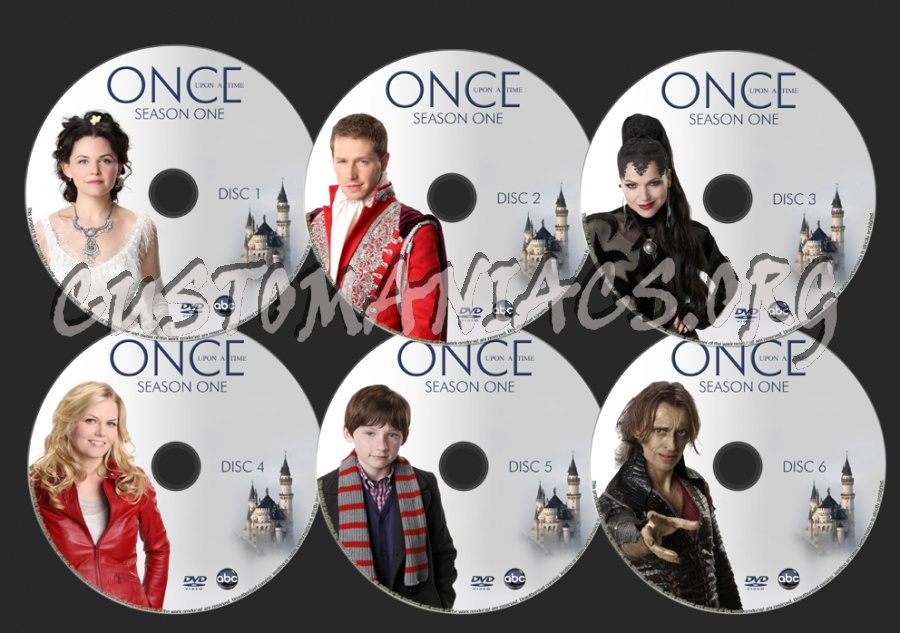 Once Upon A Time Season 1 dvd label