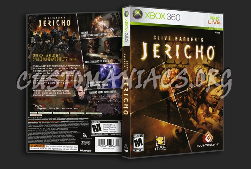Clive Barker's Jericho dvd cover