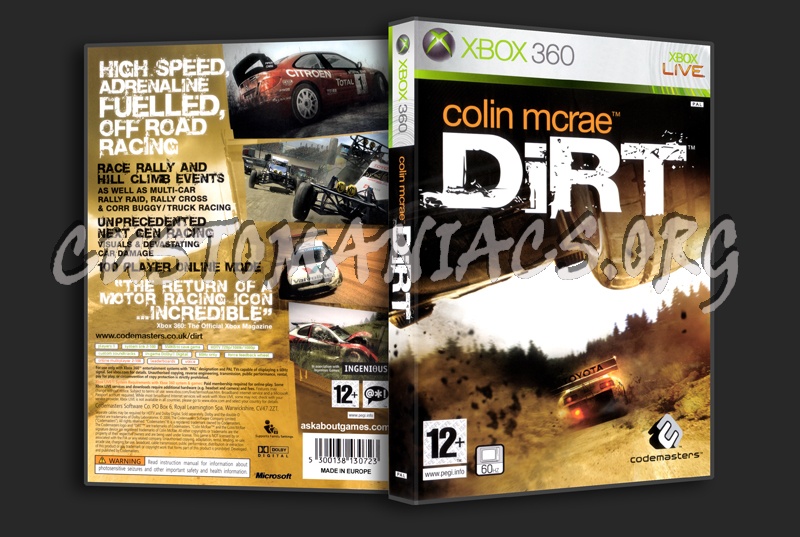 Colin Mcrae DIRT dvd cover