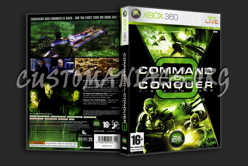 Command & Conquer 3 Tiberium Wars dvd cover