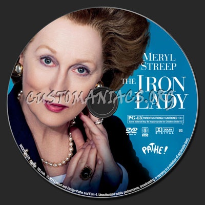 The Iron Lady dvd label