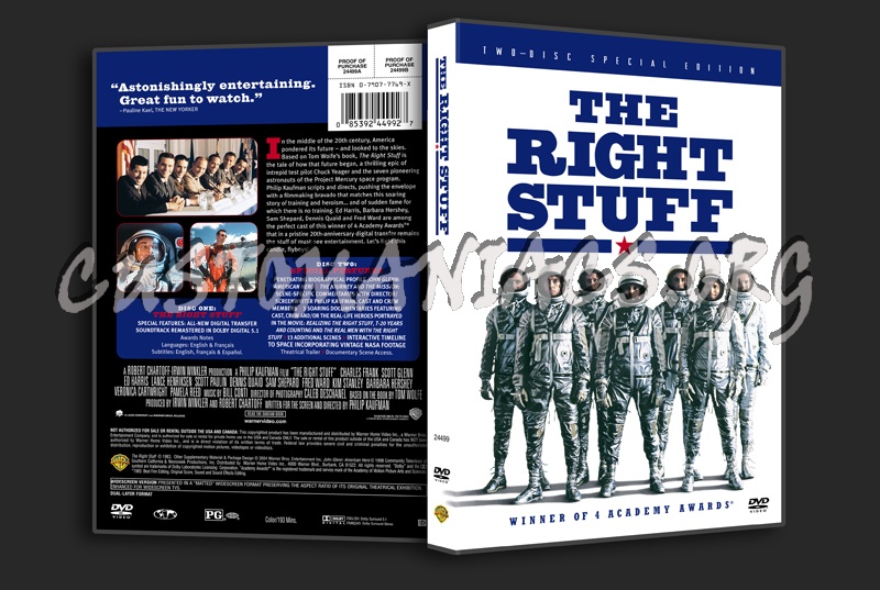 The Right Stuff dvd cover