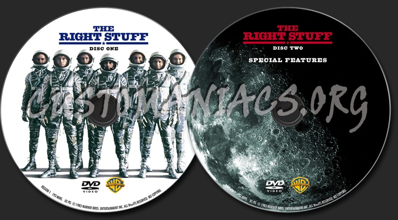 The Right Stuff dvd label