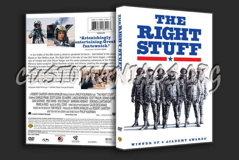 The Right Stuff dvd cover