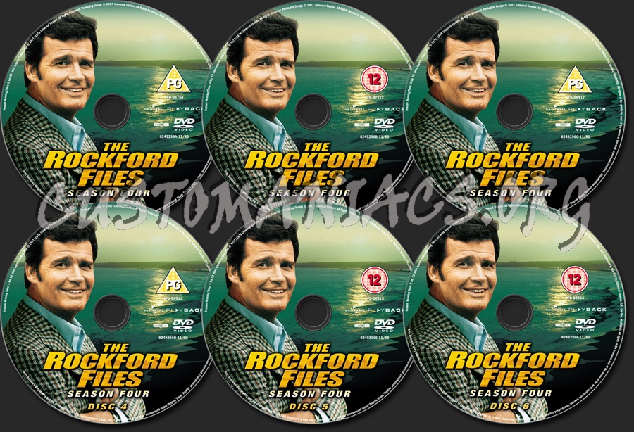 The Rockford Files Season 4 dvd label