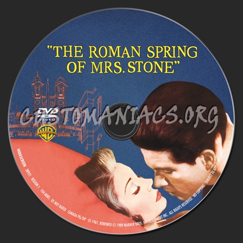 The Roman Spring of Mrs Stone dvd label