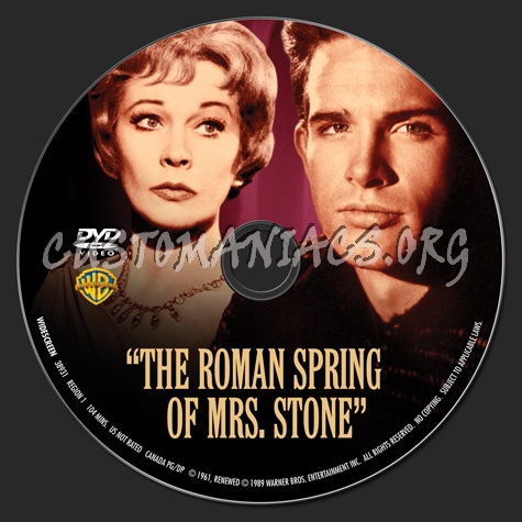 The Roman Spring of Mrs Stone dvd label