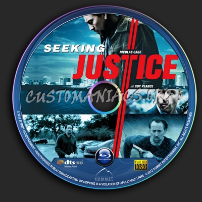 Seeking Justice blu-ray label