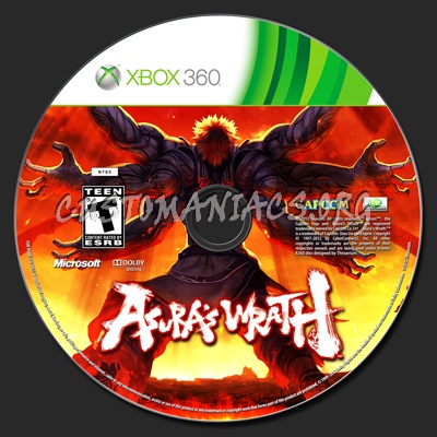 Asura's Wrath dvd label
