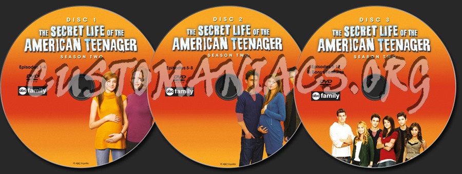 The Secret life of the American Teenager Season 2 dvd label