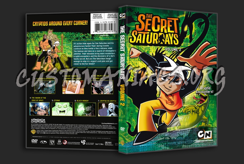 The Secret Saturdays Volume 2 dvd cover