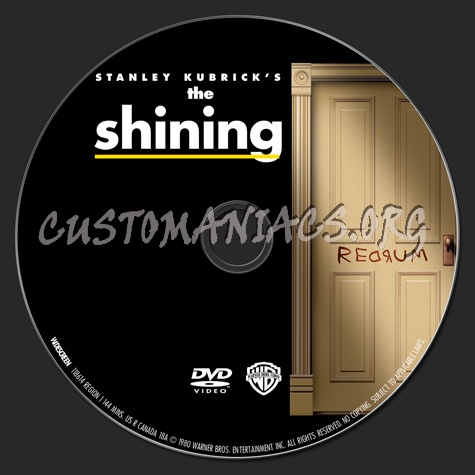 The Shining dvd label