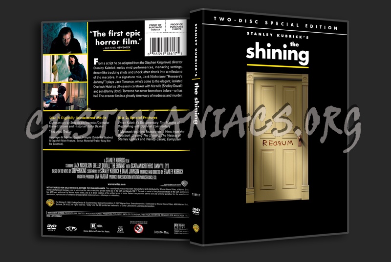 The Shining dvd cover