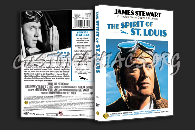 The Spirit of St Louis dvd cover