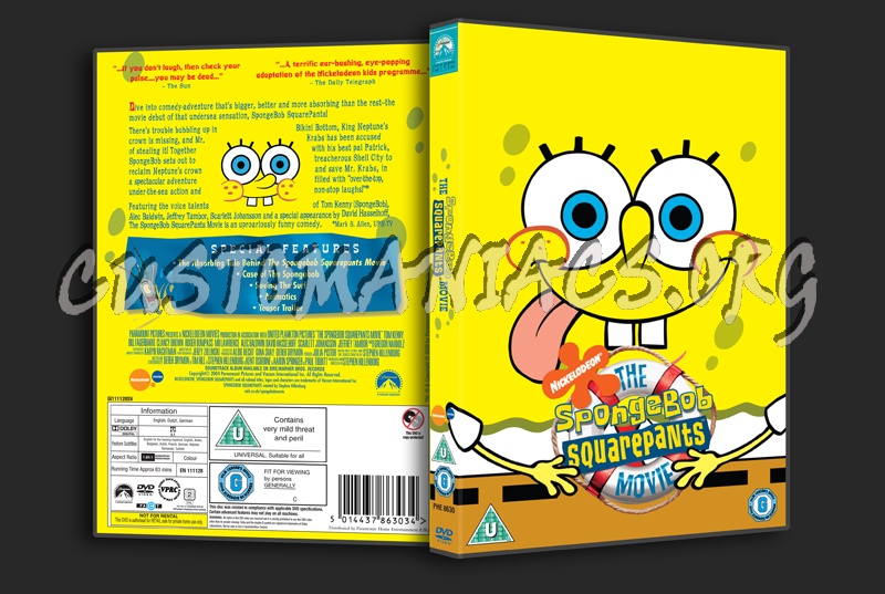 The SpongeBob SquarePants Movie dvd cover