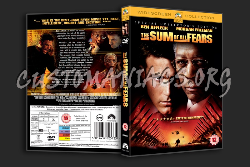 The Sum of All Fears dvd cover