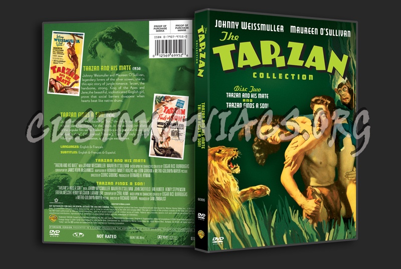 The Tarzan Collection: Tarzan and his Mate & Tarzan Finds a Son! dvd cover