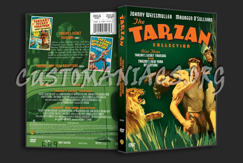 The Tarzan Collection: Tarzan's Secret Treasure & Tarzan's New York Adventure dvd cover