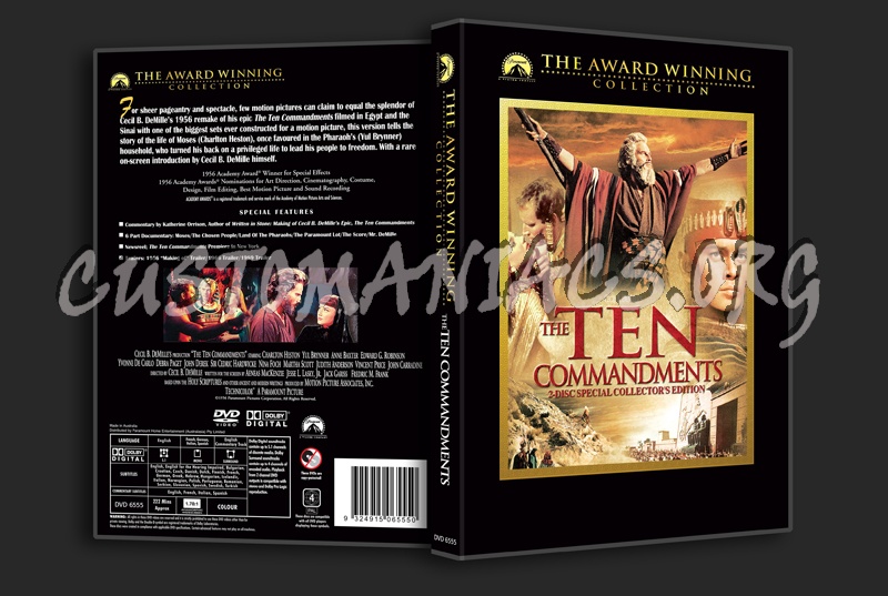 The Ten Commandments dvd cover