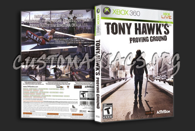 Tony Hawk's Proving Ground dvd cover