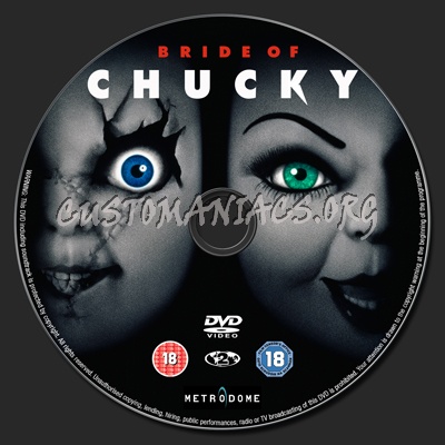 Bride Of Chucky dvd label