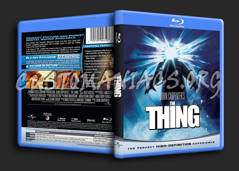 The Thing blu-ray cover