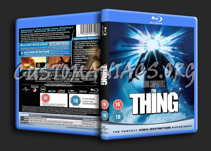 The Thing blu-ray cover