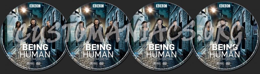 Being Human Season 2 dvd label