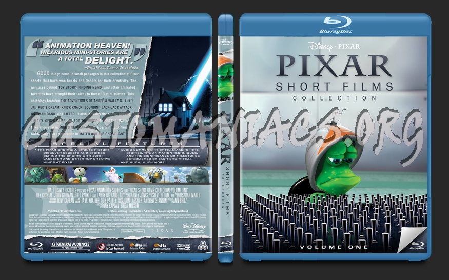 Pixar Short Films Collection blu-ray cover