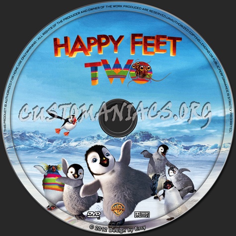 Happy Feet 2 dvd label