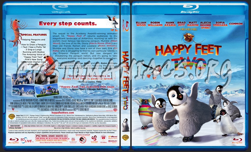 Happy Feet 2 blu-ray cover