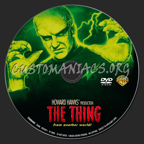 The Thing from another World! dvd label