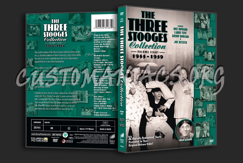 The Three Stooges Volume 8 dvd cover