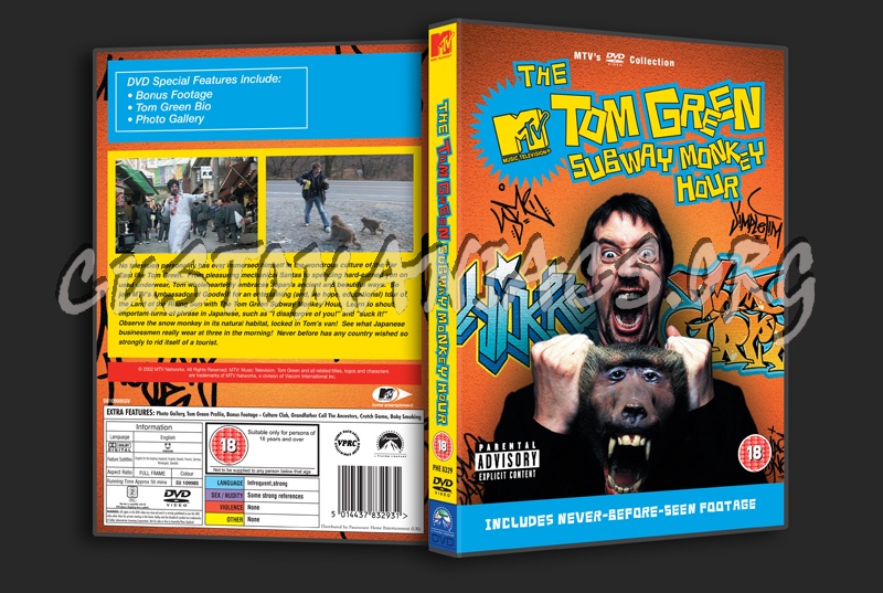 The Tom Green Subway Monkey Hour dvd cover