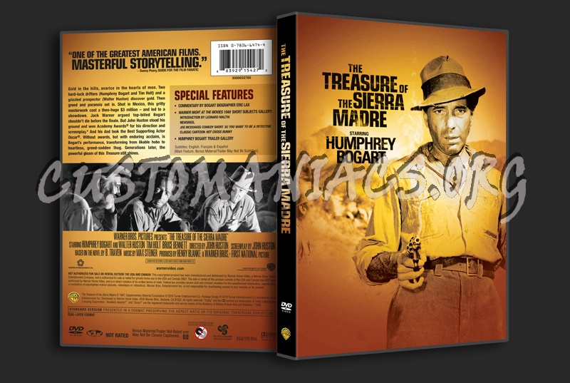 The Treasure of the Sierra Madre dvd cover