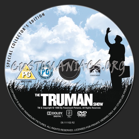 The Truman Show dvd label