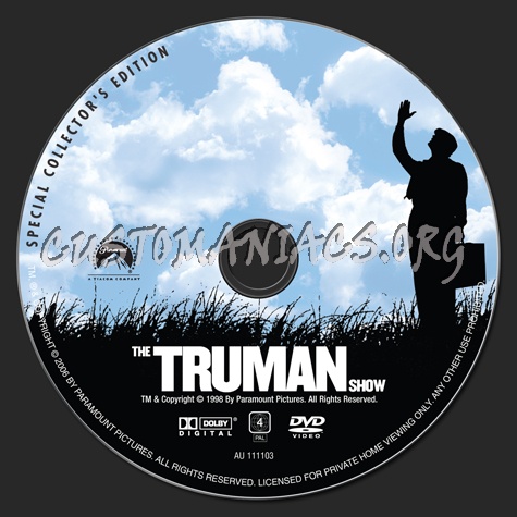 The Truman Show dvd label