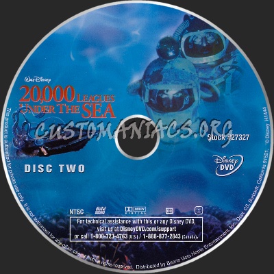 20,000 Leagues Under The Sea dvd label