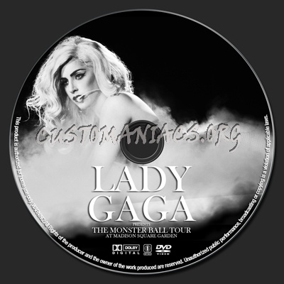 Lady Gaga Presents The Monster Ball Tour at Madison Square Garden dvd label