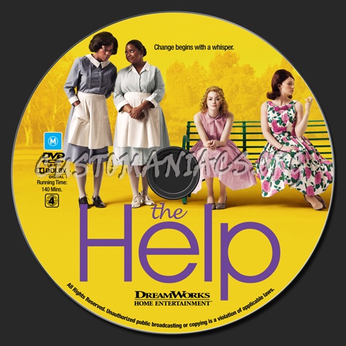 The Help dvd label