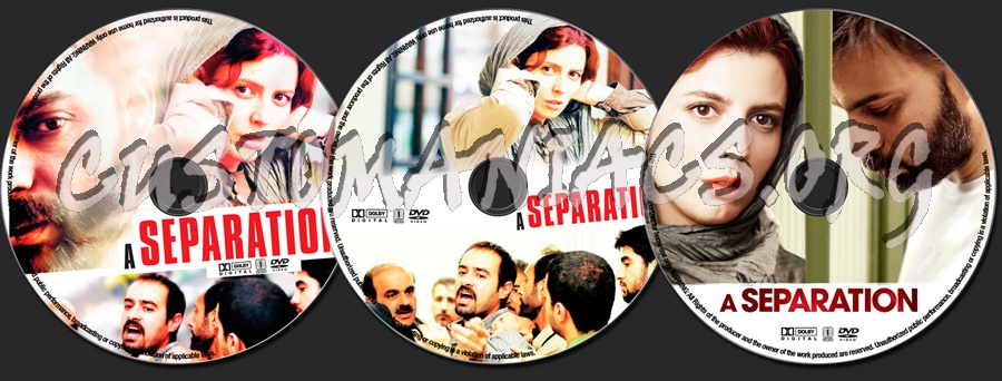 A Separation dvd label