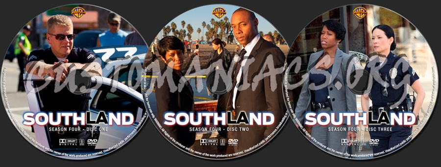 Southland Season 4 dvd label