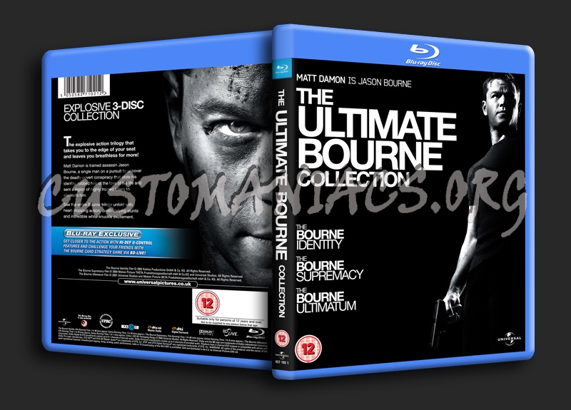 The Ultimate Bourne Collection blu-ray cover
