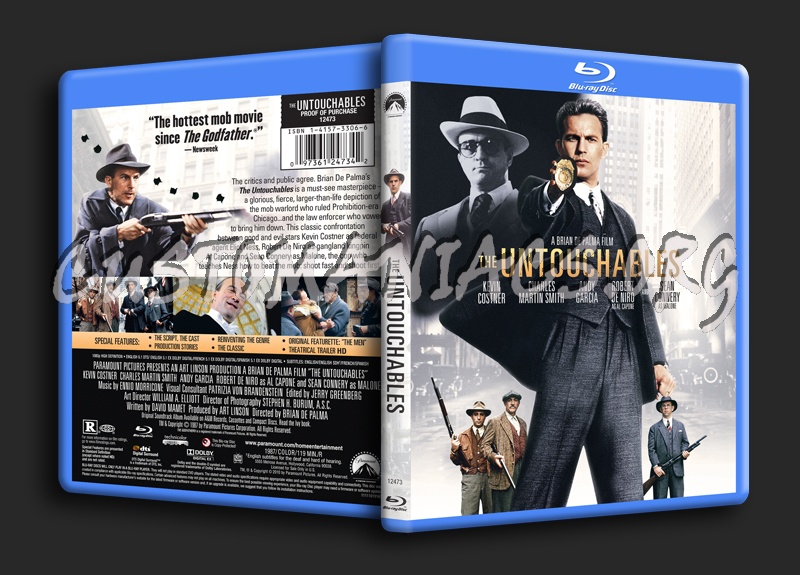 The Untouchables blu-ray cover