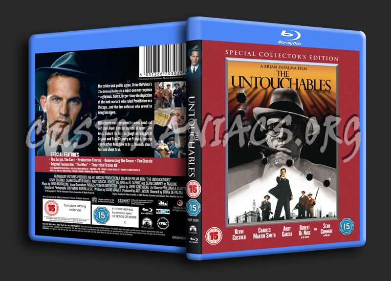 The Untouchables blu-ray cover