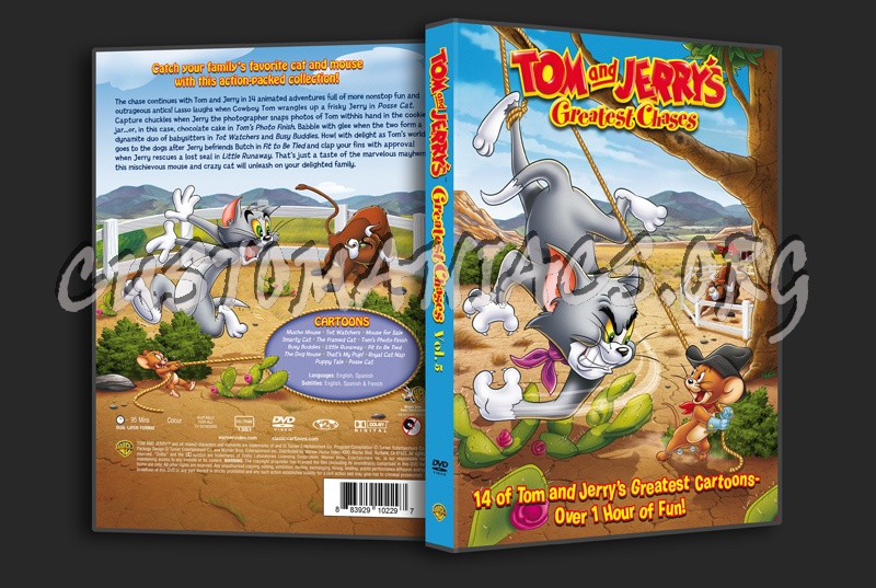Tom & Jerry's Greatest Chases volume 5 dvd cover