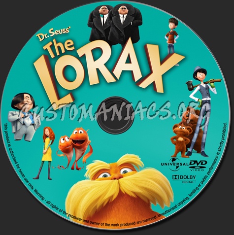 The Lorax dvd label